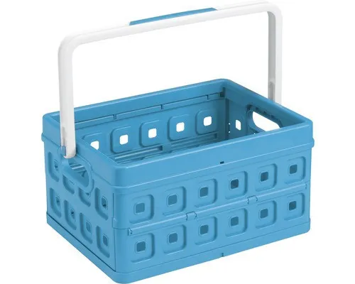 Square Klappbox 24 L, blau-weiß