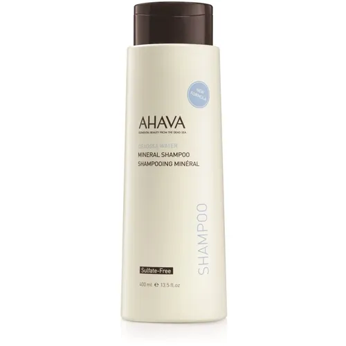 AHAVA Deadsea Water Mineral Shampoo 400 ml - Hochwertiges Shampoo mit patentiertem Osmoter und Aloe Vera für intensive Hydratation, fruchtigen Duft und strahlenden Glanz. Ideal für tägliche Anwendung, vegan und frei von schädlichen Inhaltsstoffen.