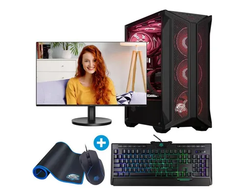 ONE GAMING Gaming Komplett-PC AR238 - PC-Systeme mit AMD Ryzen 5 5500 und Radeon RX 6600, ideal für flüssiges Gaming und Multitasking, inklusive vorinstalliertem Windows und Norton 360.