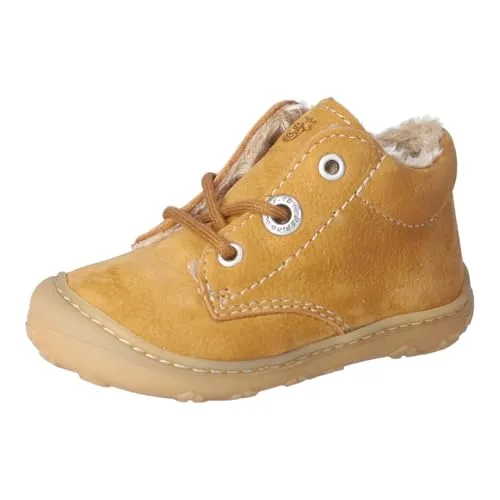 Ricosta Pepino Corany Mustard EU 25 - Trendige Kinderschuhe - Sneaker mit hochwertigem terracare-Leder und Mid-Cut-Schnitt für optimalen Halt. Ideal für kalte Tage dank warmer Fütterung und stylischem Design.