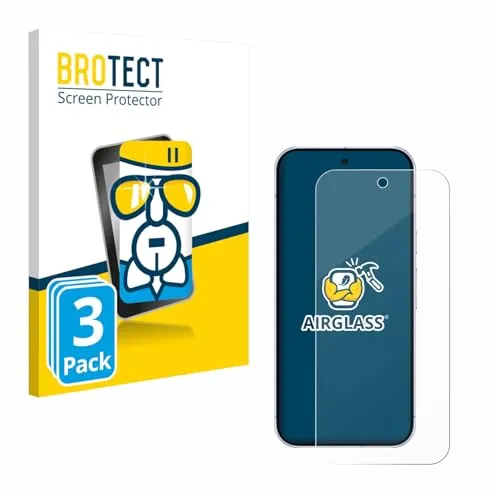BROTECT 3 Stück Schutzglas für Google Pixel 10 Pro Schutzfolie Panzer Folie Glas[Extrem Kratzfest 9H, Anti-Fingerprint, Ultra-Transparent]