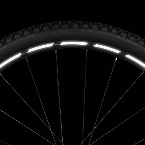 40er Set Fahrrad Reflective Gaps Folie Aufkleber Schwarz Felgen Sicherheit K134