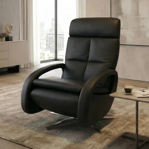 Relaxsessel MCW-L11 – Elektrisch verstellbarer TV-Sessel in edlem Voll-Leder