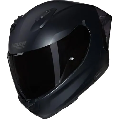 Nolan N60-6 Sport Classico Integralhelm - Matt-Schwarz - S - Motorradhelm mit aerodynamischem Spoiler für verbesserte Stabilität bei hohen Geschwindigkeiten. Genießen Sie ein breites Panorama-Visier und ein außergewöhnliches Belüftungssystem für maximalen Fahrkomfort.
