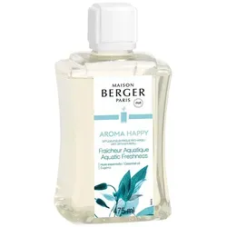 MAISON BERGER PARIS Duftlampe Refill für elektrischen Aroma Diffuser - Aroma Happy - 475ml - (21,05€/1l) weiß