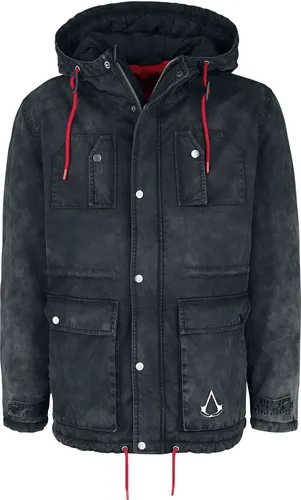 Produktbild Assassin's Creed Parka Herren Schwarz – Must-Have für Gaming-Fans