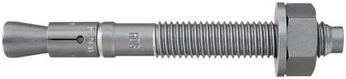 fischer Bolzenanker FBN II, Stahl feuerverzinkt 16/100 fvz - Eisenwaren: Flexibel einsetzbarer Stahlanker für ungerissenen Beton, ideal für Geländer und Handläufe mit verschiedenen Montagemöglichkeiten.