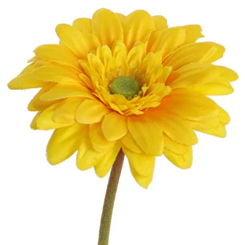 Floratexx Kunstblume Gerbera Mini 47 cm. Seidenblume, Blume, Blumen. GELB 41005 03