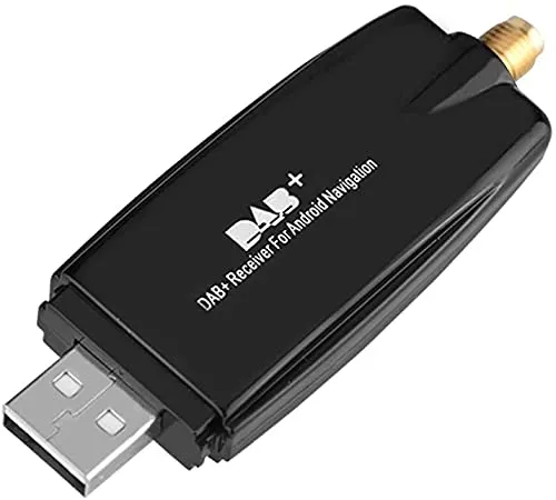 YUNTX Radioempfänger, Car Kit, Digitale Audioübertragung Dab Dab + Box Radioempfängeradapter mit Antenne für Android