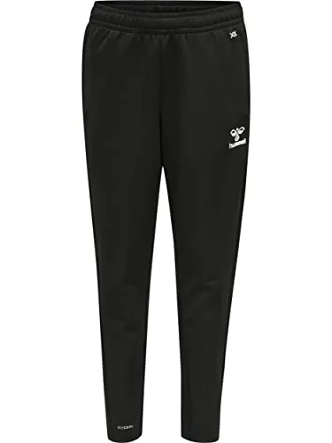 Hummel UNI_KIDS Hmlcore Xk Training Poly Kids Pants, Schwarz, 176 EU - Trainingsbekleidung mit bequemen Sweatstoff, gerippten Einsätzen an den Beinen und verstellbarer Zugschnur für optimalen Tragekomfort.