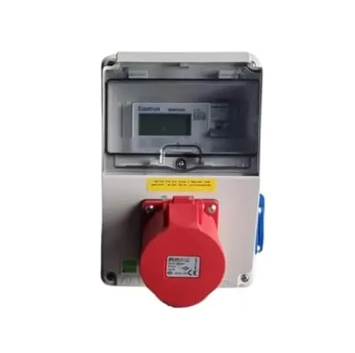 NAKA Stromzähler Drehstromzähler 32A MID Geeicht Mobiler Digital Zwischenstecker Box 400V / 32A CEE-Stecker Und Kupplung 1x230V