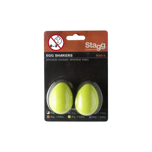 STAGG Egg Shaker 2er Pack grün