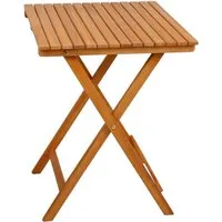 Garden Pleasure Gartentisch ALAMEDA - Klappbarer Balkontisch für den Garten - Tisch für Garten und Balkon, klappbar, aus FSC®-zertifiziertem Massivholz (Akazie), ideal für kleine Räume und platzsparend.