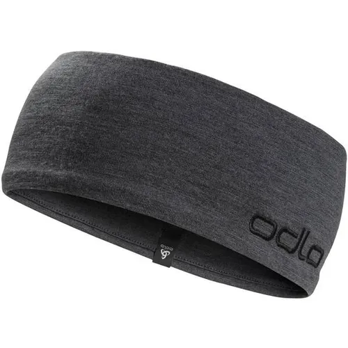 Odlo Revelstoke PW Stirnband in graphite grey melange - Langlauf Mützen und Stirnbänder für Erwachsene, ideal für kalte Temperaturen mit natürlicher Wärmeregulierung und schnelltrocknendem Merinowollmaterial.
