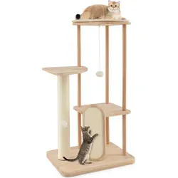 COSTWAY mehrstöckiger Kratzbaum 112cm von Costway