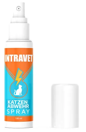 Saint Nutrition Intravet by Katzen ABWEHR Spray für Innen und Außen – Katzenfernhaltespray – Kater hau ab – STOPP bleib Weg
