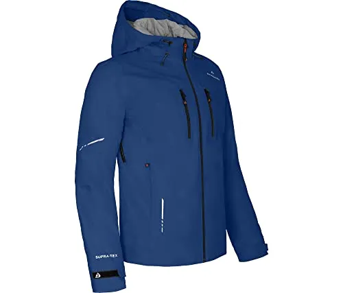 Bergson SKIEN Thermo | Herren Regenjacke, leicht wattiert, recycelt, 20000 mm Wassersäule, Monaco Blue [399], 58 - Herren