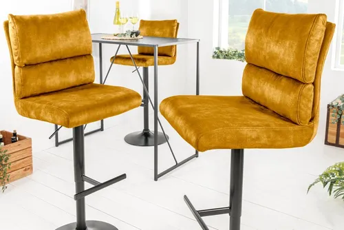 riess-ambiente COMFORT Barhocker senfgelb/schwarz in gelb von Riess-Ambiente