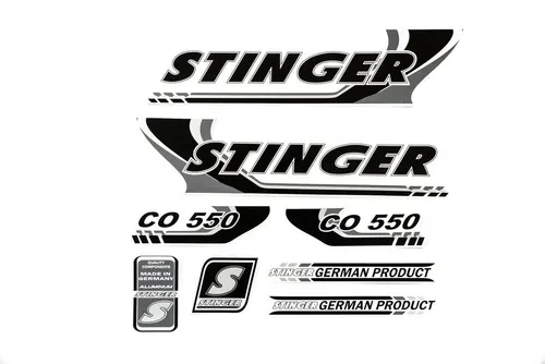 Non-Branded Fahrradrahmen Fahrrad DEKOR Satz Aufkleber Rahmen frame Decal Sticker STINGER schwar