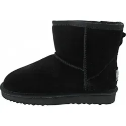 OOG Damen Lederboots - Warme Mini Schneestiefel - Wanderschuhe aus echtem Leder, gefüttert mit warmem Fell und rutschfester Sohle für optimalen Komfort im Winter.