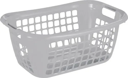 Sunware Wäschekorb Basic 48L silber 55 x 38 x 23 cm Boxen, Körbchen & Kisten
