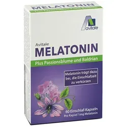 MELATONIN+PASSIONSBLUME+Baldrian Kapseln 60 St