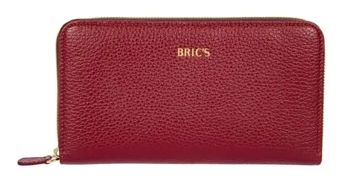 Bric's Leder Geldbörse Gondola Verbena Wallet Rubino weinrot