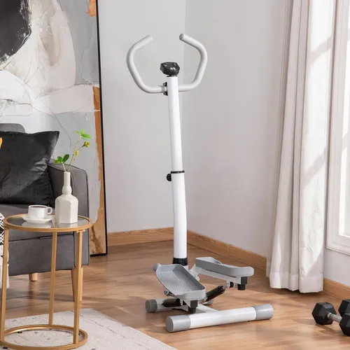 Produktbild HOMCOM Stepper mit LCD-Bildschirm – Höhenverstellbarer Fitness Heimtrainer