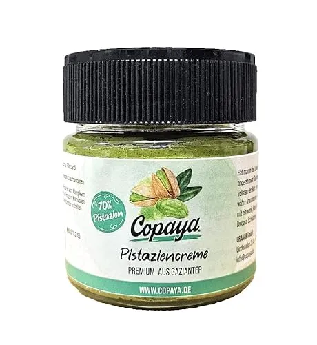 Pistaziencreme mit 70% Pistazienanteil, Crunchy & cremig, Premium Aufstrich ohne Palmöl von Copaya (1)