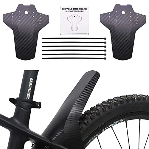 FANGZ Mountain Bike Mudguards, Front and Rear Mudguards, Mudguard Set for Mountain Bikes