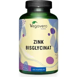 Vegavero Zink Bisglycinat | 300 Kapseln | hochdosiert | vegan