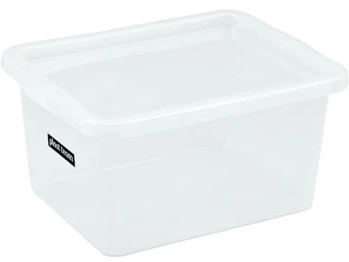 Plast Team 22960800 Basic Box mit Deckel, stapelbar Circa 18 L