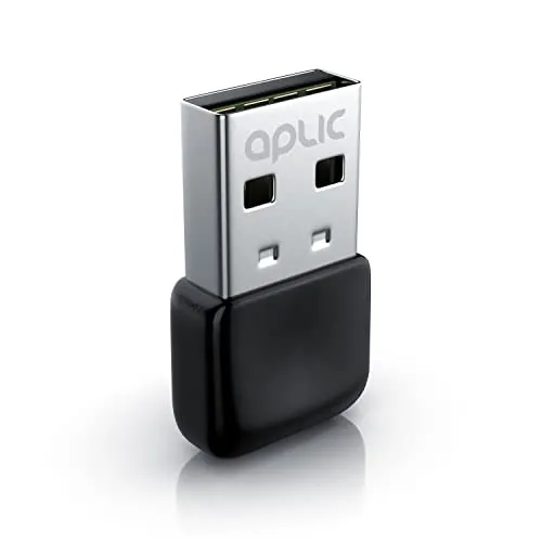 CSL - USB Bluetooth 5.0 Stick Mini – BT V5.0 Adapter - Wireless Dongle – für PC Laptop - Sender und Empfänger Bluetooth Kopfhörer, Headset, Lautsprecher, Mäuse, Tastaturen – 3 Mbit/s - Windows 8 11