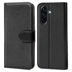 Book Case für Samsung Galaxy A56 5G Hülle Tasche Flip Cover Handy Schutz Hülle - Schwarz
