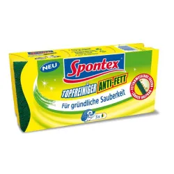 Mapa GmbH Spontex Topfreiniger Anti-Fett , Reinigungsschwamm reinigt schnell und gründlich, 1 Packung = 3 Stück 19311055
