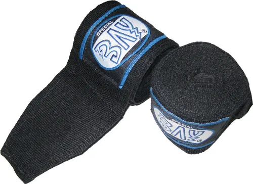 BAY-Sports Boxbandagen Kinder 2 m Box-Bandagen Handbandagen Kids schwarz