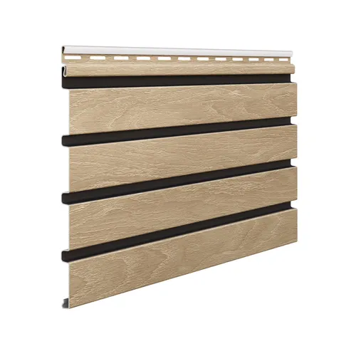 PVC Fassadenverkleidung 295 x 28,3 cm in Eiche/Schwarz