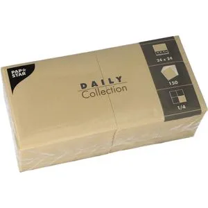 Papierservietten Beige von PAPSTAR