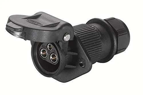 Hella Steckdose 8JB 001 933-042 - Zubehör für Autoanhänger, robuste und wetterfeste Steckdose für zuverlässige Stromversorgung auf der Straße.