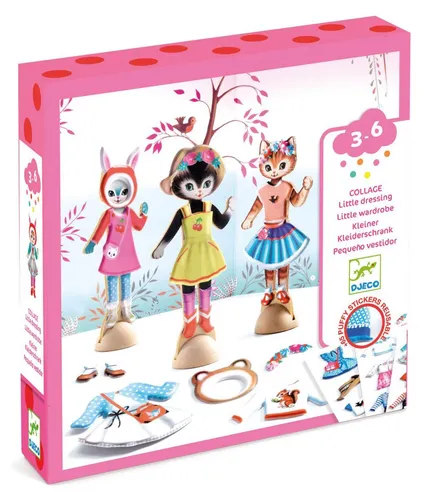 Djeco-Basteln 3-6: Kleiner Kleiderschrank