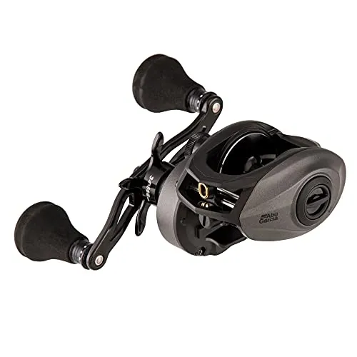 Abu Garcia Revo Beast Low Profile Baitcastrollen - Angelrollen mit 7 Edelstahl-Lagern und innovativem Power Stack Carbon Matrix Drag System für maximale Leistung und Haltbarkeit beim Angeln.