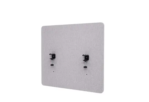 Proregal Akustik-Tischtrennwand 60x65 cm – Sichtschutz & Pinnwand - Doppelwandige Trennwand in Grau für Schreibtische, schallabsorbierend und multifunktional. Bietet Privatsphäre und Ordnung in Büros, ideal für ruhige Arbeitsumgebungen.