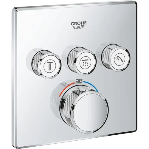 Grohe Smart Control Duscharmatur Chrom 29126000 - Unterputz-Thermostat, elegante Chrom-Oberfläche für präzise Temperaturkontrolle und Komfort in Ihrem Bad