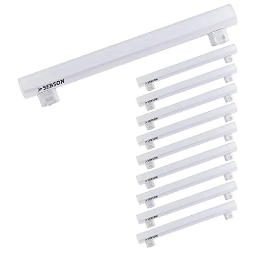 SEBSON LED-Leuchtmittel S14S - 4W 400lm warmweiß - Energiesparlampe mit 150° Abstrahlwinkel, ideal für Wohnbereiche. Spart bis zu 90% Energie und hat eine Lebensdauer von 15.000 Stunden.