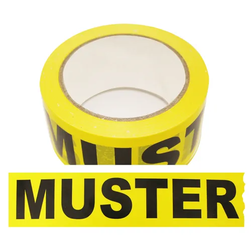 Klebeband Muster, Gelb, Folie, 50 mm x 66 m, 1 Rolle