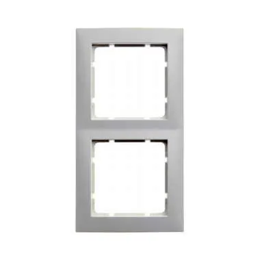 Berker 10128989 Rahmen 2-fach, S.1, polarweiß glänzend