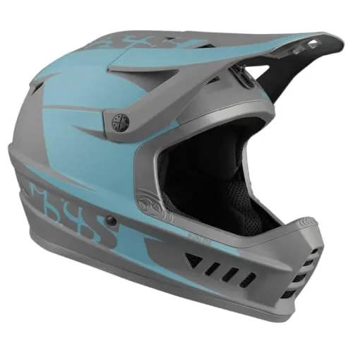 iXS XACT Evo Helm OceanGraphite L/XL - Fahrradhelm für Downhill & Enduro, mit EPR™-System für schnelles Entfernen der Backenpolster und Vortex Belüftung für optimale Luftzirkulation.