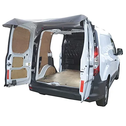 UK Custom Covers Passend für Ford Transit Connect (ab 2014), maßgeschneiderte Abdeckung für hintere Scheunentür, Grau – BDC576GREY