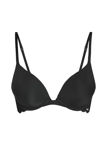 Hunkemöller Push-up-BH Angie Schwarz 75AA - Vorgeformter Push-up-Bügel-BH in elegantem Schwarz, perfekt für einen verführerischen Look. Hochwertige Materialzusammensetzung sorgt für optimalen Tragekomfort.