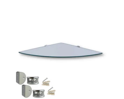 Euro Tische Glas Eckregal 45x45cm von Hooz